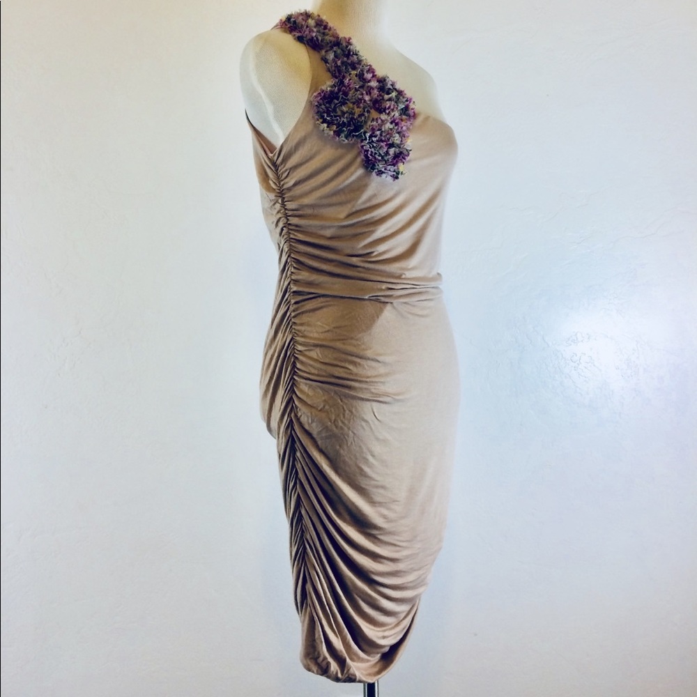 Beige Cocktail Dress